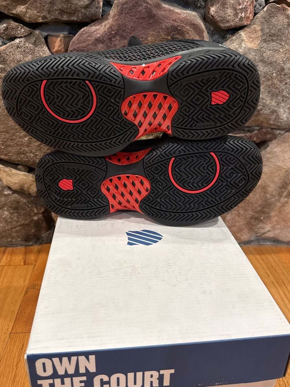 K-Swiss Men's Express Light Pickleball Shoes (Black/Lollipop) - Picture 7 of 7